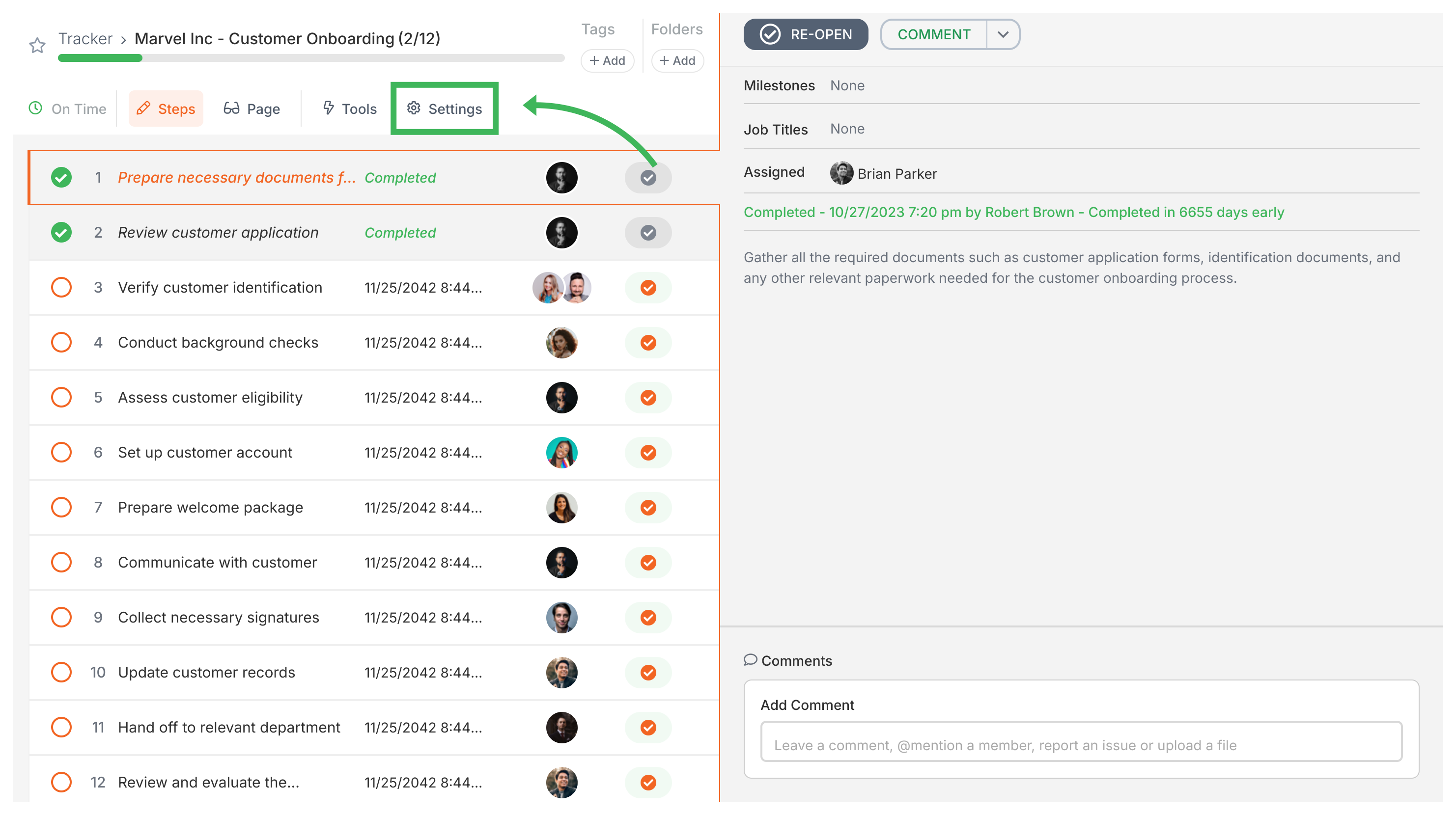 Edit tasks and process properties · Tallyfy Pro
