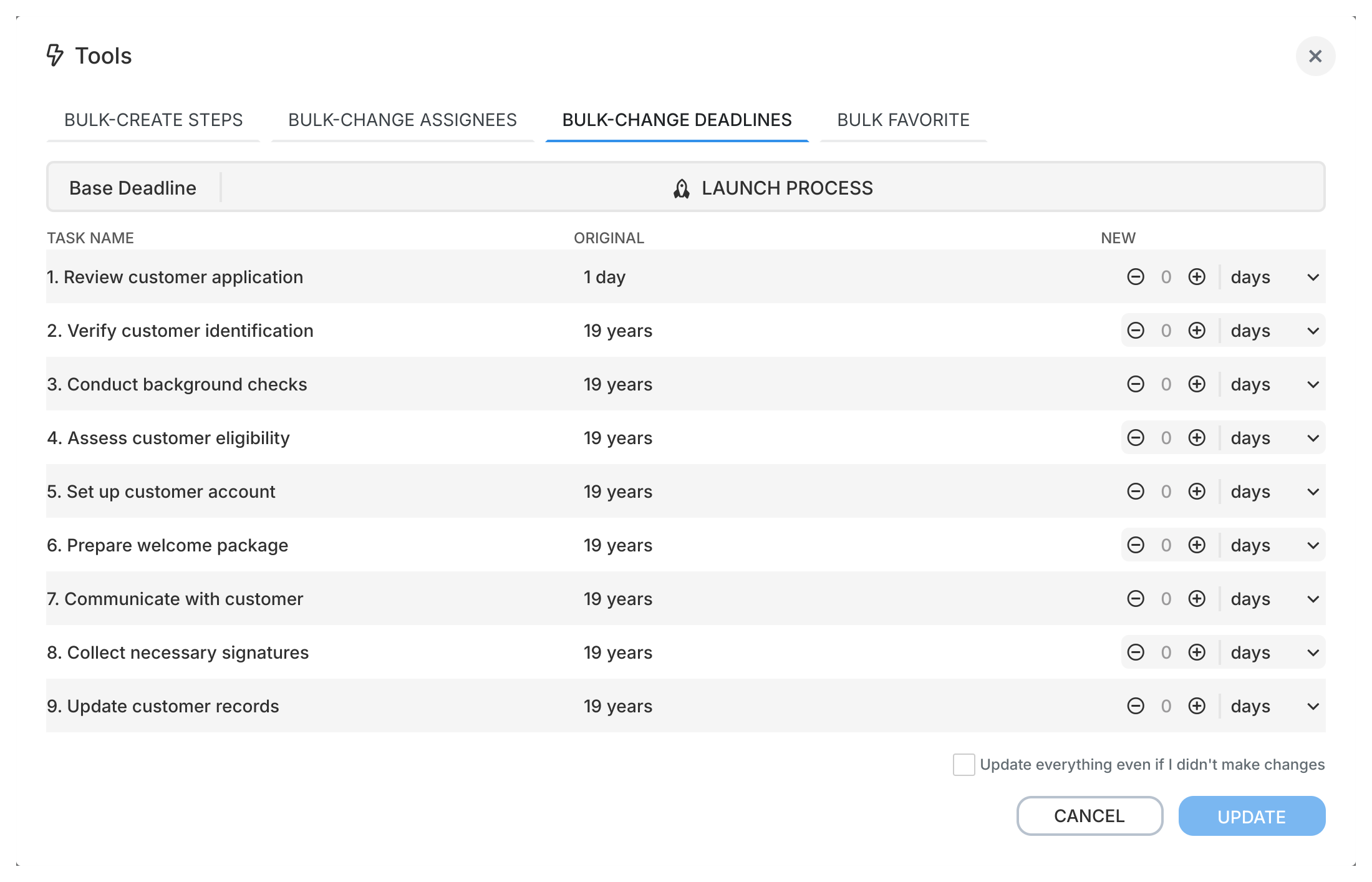 Template tools · Tallyfy Pro