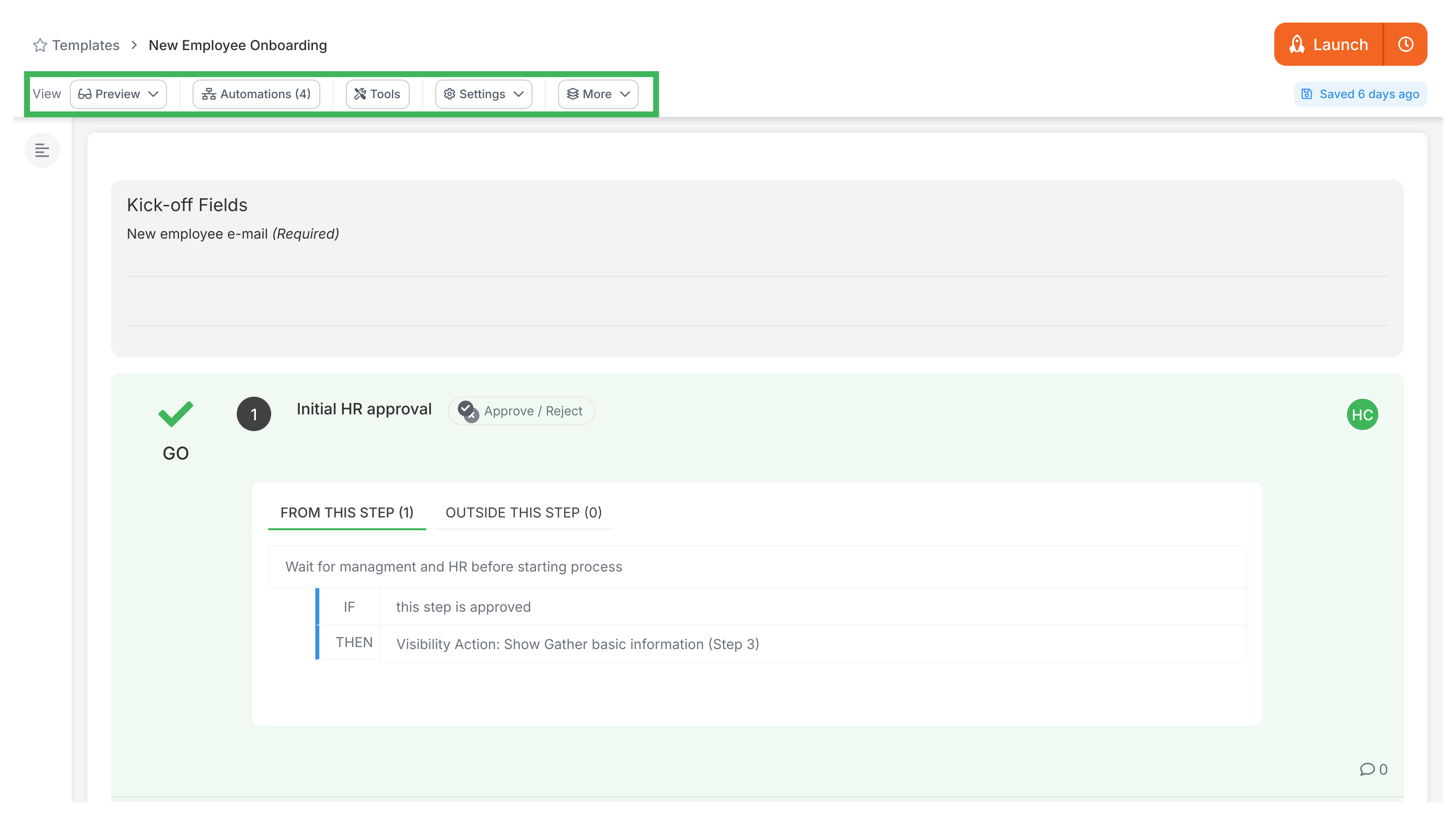 Configure your template · Tallyfy Pro