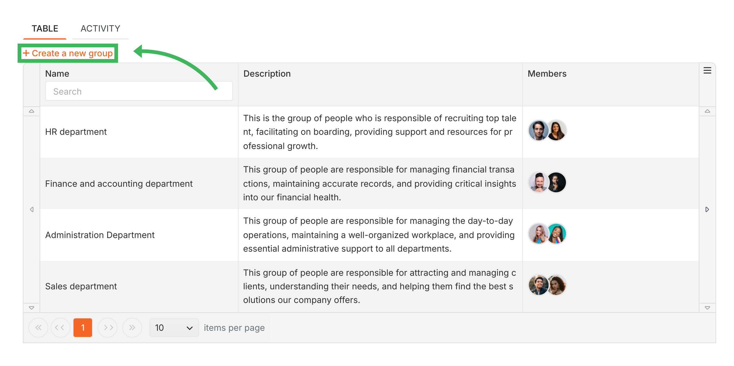 Create and assign groups · Tallyfy Pro